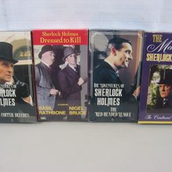 Sherlock Holmes Sealed VHS Movies-Dressed To Kil-The Copper Beeches New & Sealed
