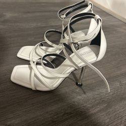 Michael Kors heels, white, size 8.5