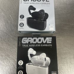 Core Audio Groove True Wireless Earbuds in Black/white NEW 