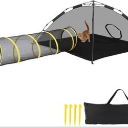 Cat Enclosures, Portable Tent with Tunnels and Cat Houses