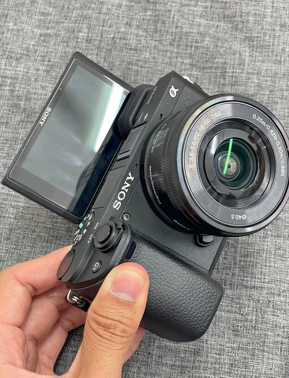 Sony Alpha a6400 Mirrorless Camera with lens