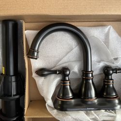 Two Handle Faucet/ Pop Up Drain