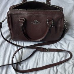 Coach Rowan Medium Brown Bag