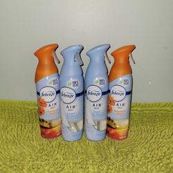 4 Febreze Air Mist 8.8oz (2 Hawaiian Aloha/2 Linen And Sky)