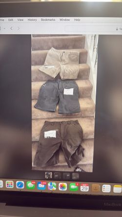 Men’s Carhartt shorts and others size 36, $20 each