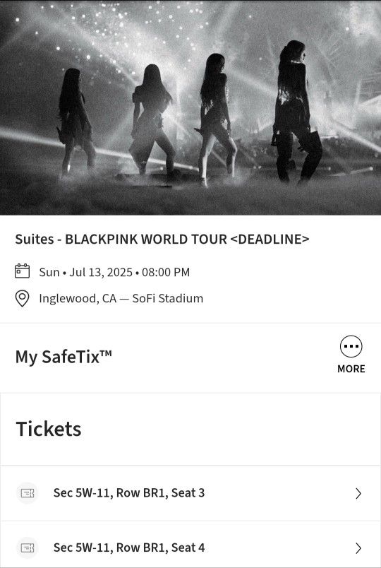 Blackpink Suite TIX