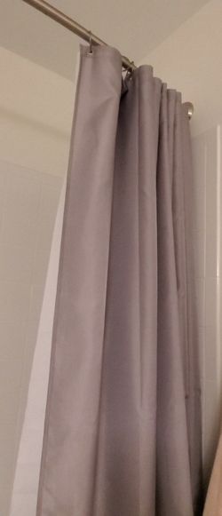 Long Fabric Shower Curtain 72" Width by 78" Length