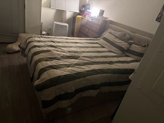 Upholstered Storage Bed Frame, Queen