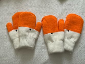 2 sets of halloween mittens