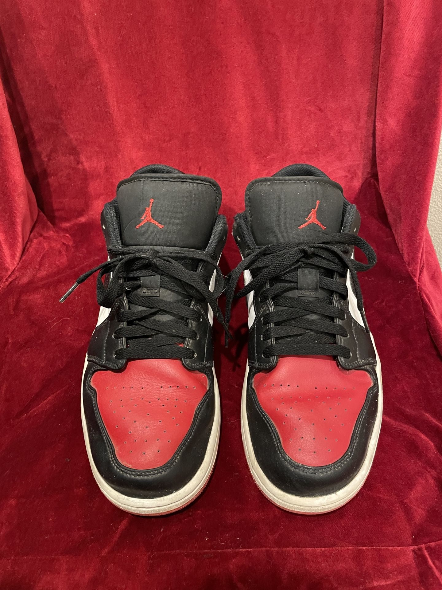 Jordan 1 Low Red White & Black Mens Size 12 $50