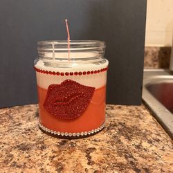 Handmade Bedazzled Candles 