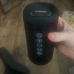 Title: Ortizan Bluetooth Speaker – Loud, Waterproof, Bass Boost – $25 Description: Great condition. Loud, deep bass, EQ button, lights up. $25 or best