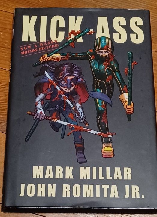 Kick Ass Comic Book Hatd Cover Milkar Romita Marvel Hero Book Mask