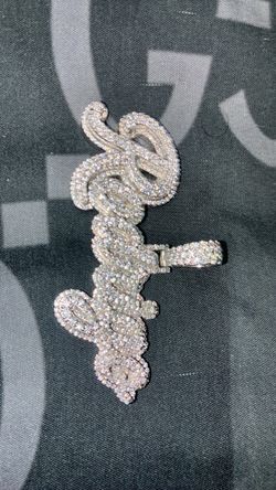Moissanite name pendant Rodrigo silver 925