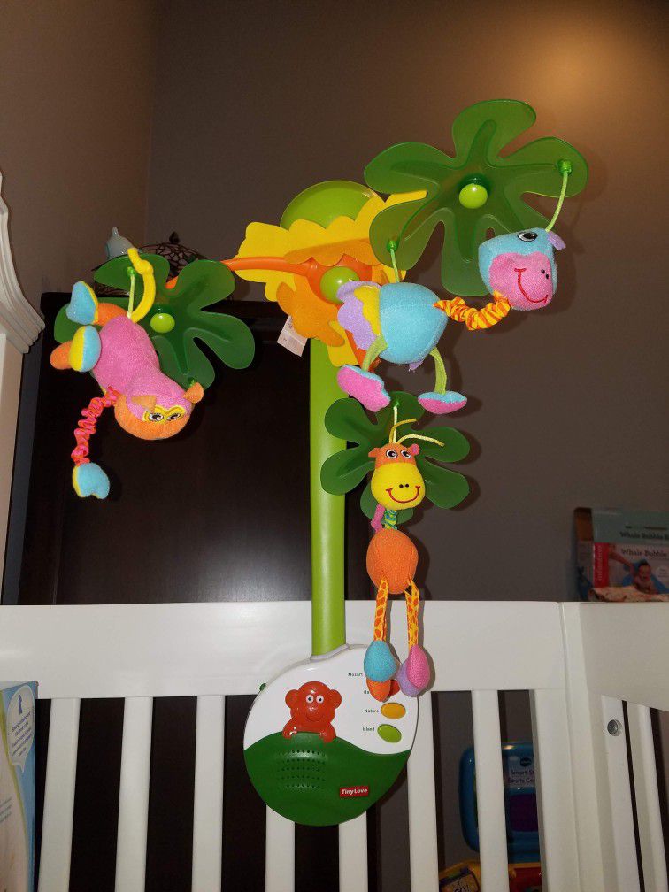 Baby Mobile And Music For Crib With Night Light And Remote
