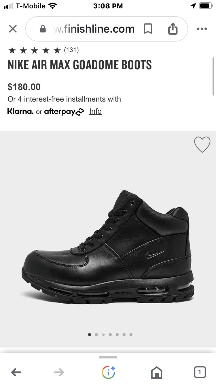 Men Acg Nike Boots Size 8.5 Clean With Box