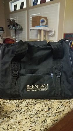 Black Duffle Bag with Padded Shoulder Strap