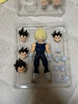 Sh figuarts/ black hole toys kitbash majin vegeta