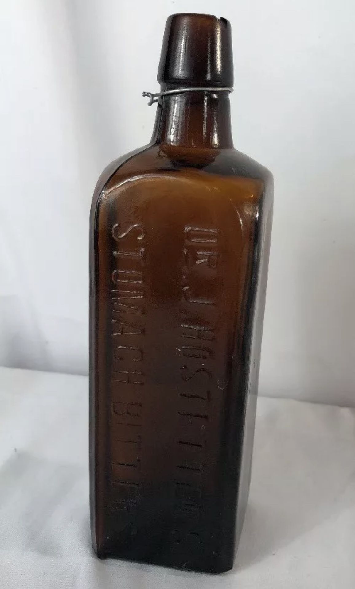 Antique Advertising Medicine Bottle Dr. J. Hostetter's Stomach Bitters 18oz GP14872