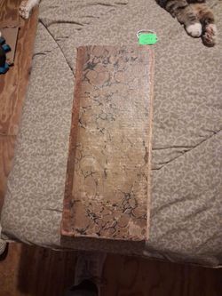 Antique Marbled Cover Hardbound store ledger from 1844