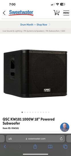 Qsc kw181 cheap sweetwater