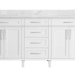 Sonoma 72” Double Sink White Bath Vanity 
