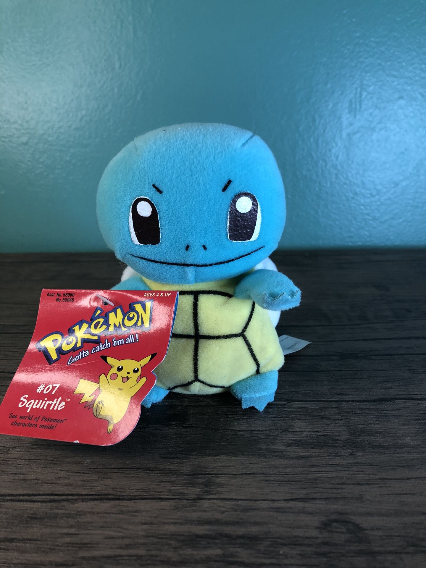 Pokemon Squirtle #07 Plushy from Hasbro