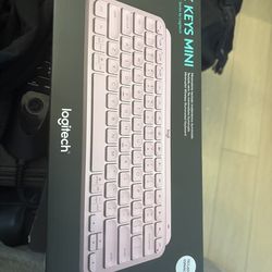 New Sealed Logitech MX Keys Mini Wireless Keyboard (Rose), English/ Spanish Keys