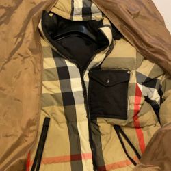 Burberry Rutland Check Puffer Men Jacket