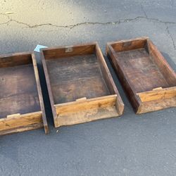 Antique Oak Desk Drawers 