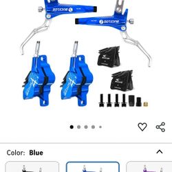 Bucklos Blue Anodized Disk Breakes For Bike