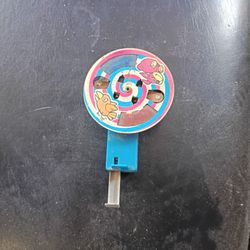 Vintage Litho Tin Friction Spinner Toy, Jimmy Spinning Tin 1950's