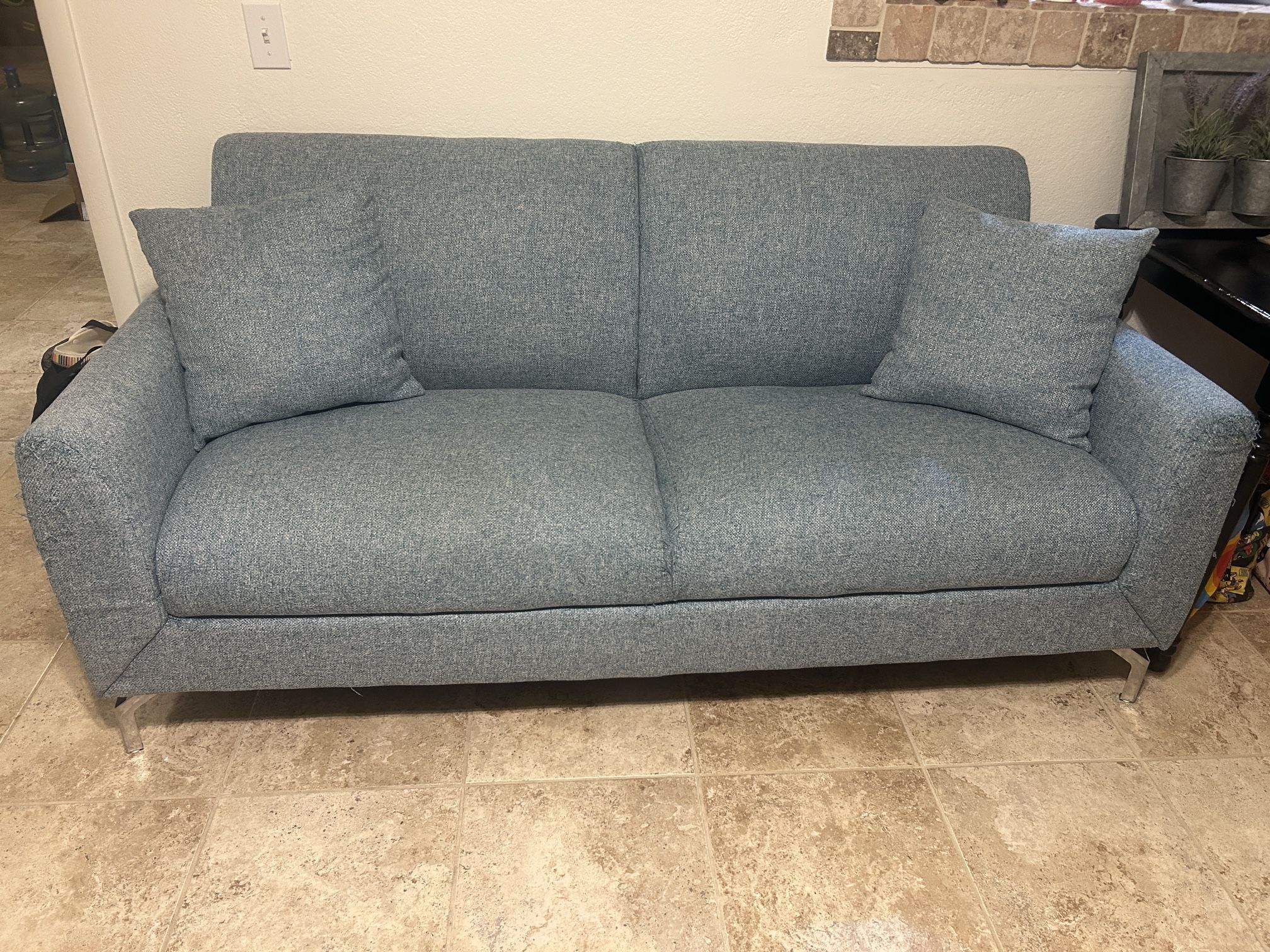 Blue couch