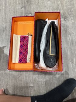 Tory Burch Minnie Travel Leather Ballet Flats SIZE 6