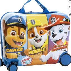 Nickelodeon Paw Patrol Kid's Ride On Luggage - Blue