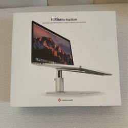 [New In Box]  Twelve South HiRise for MacBook | Height-Adjustable Stand for MacBooks & Laptops, Silver