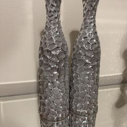 ✨ Luxury Silver Diamond Bling Vases – 2 for $50