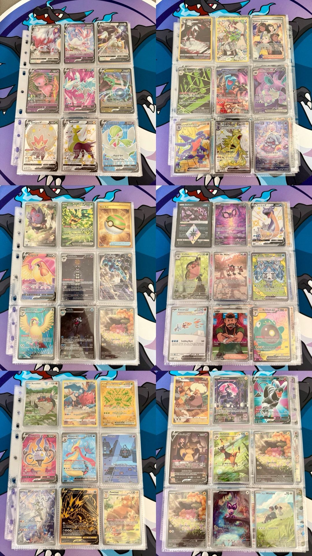 Collection Of Full Art Pokemon Cards With Pricing