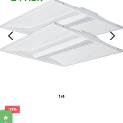 2x2 and 2x4 one middle light panels