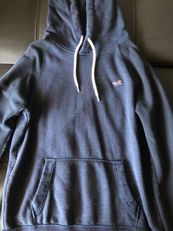 Hollister Navy blue hoodie Size: S