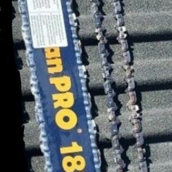 Brand New Poulan Pro 18" Bar And Chain And Extra New Chain
