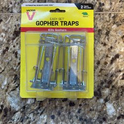 Victor Easy Set Gopher Traps Two Total 5 Packs Of Two