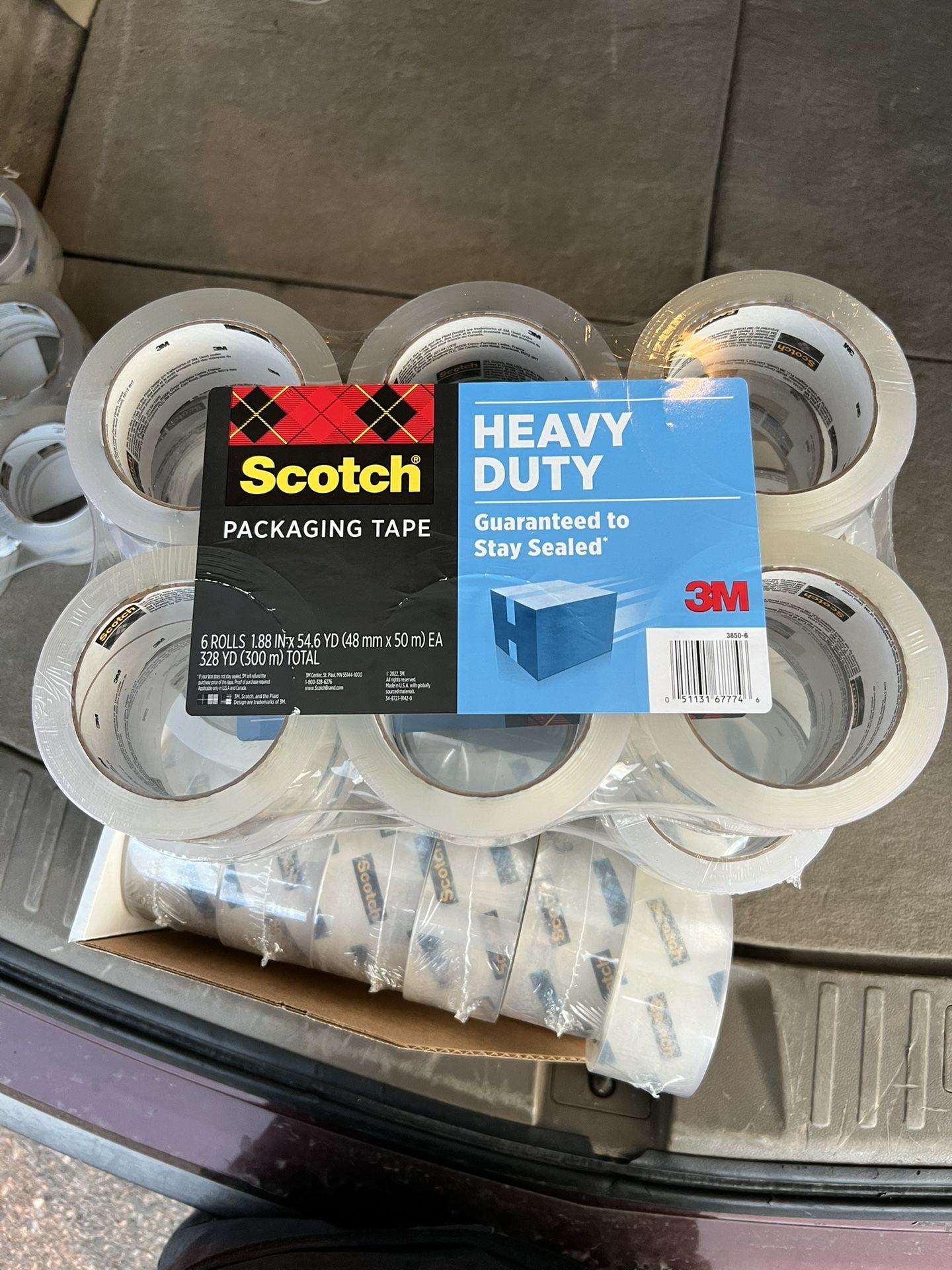 Scotch Packaging Tape 6 Rolls