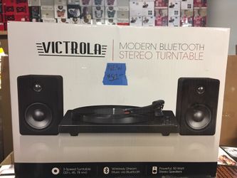 Modern Bluetooth stereo turntable new