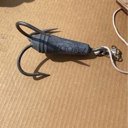 Vintage Heavy Lead Treble Hook-6 Inches