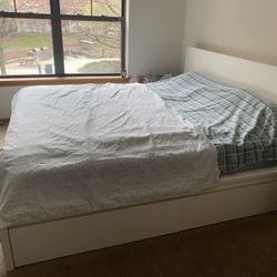 King size bed frame and mattress set