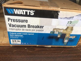 Pressure vacuum breaker