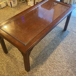 Table with  glass Top 42 X 20