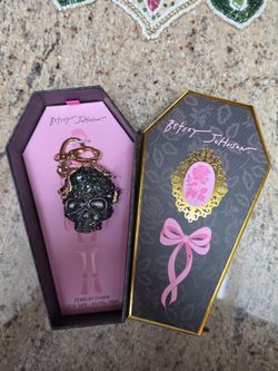 Betsey Johnson Sugar Skull Handbag Charm