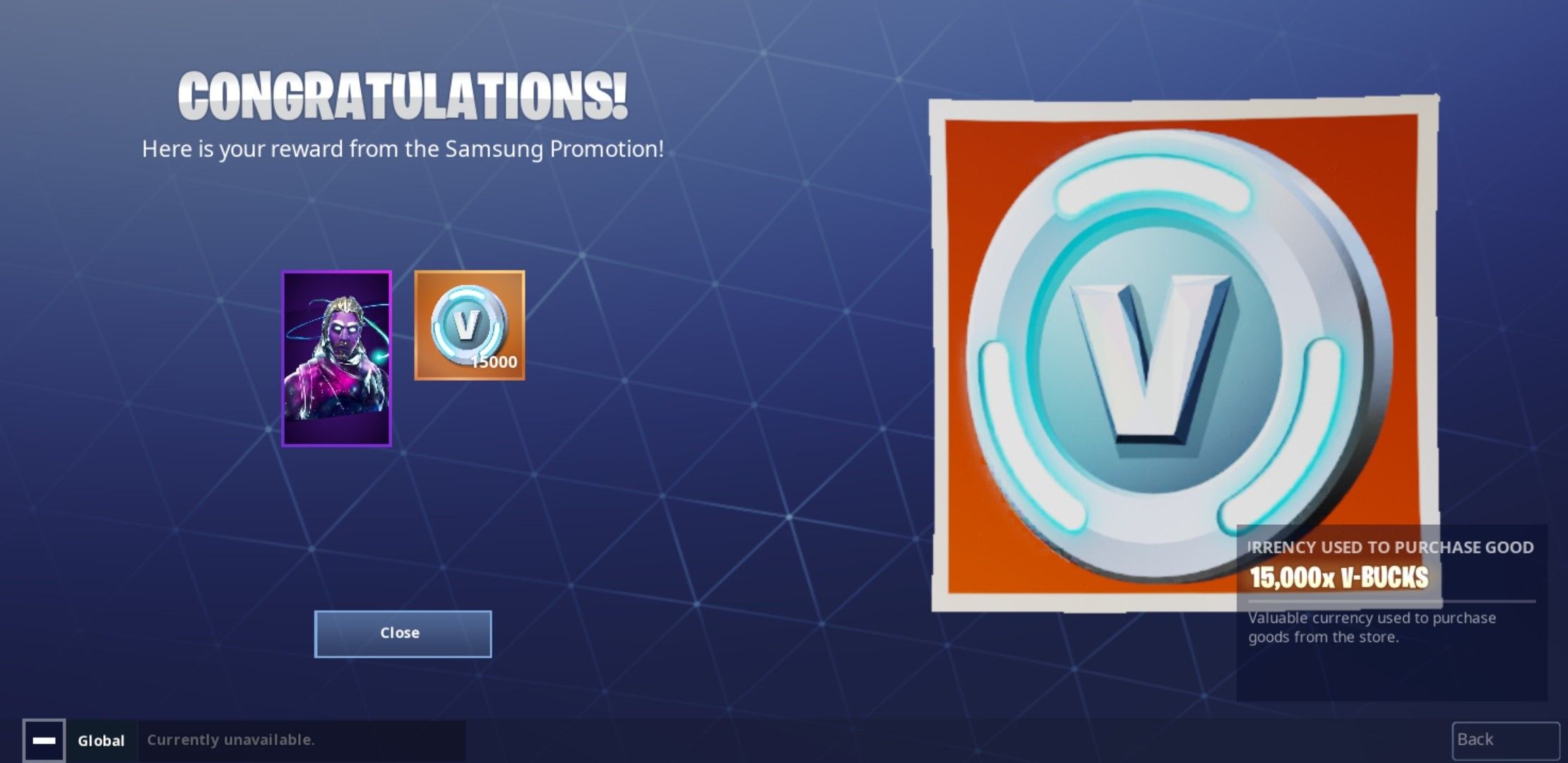Fortnite Account Galaxy Skin 12k Vbucks & Email address